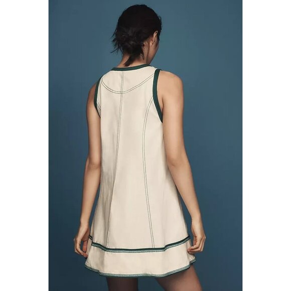 Pilcro Sleeveless Zip-Front Denim Mini Dress 3X - Picture 3 of 4